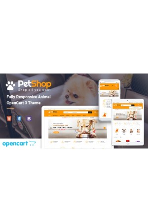 PetShop - Responsive Pet Store OpenCart 3 Theme